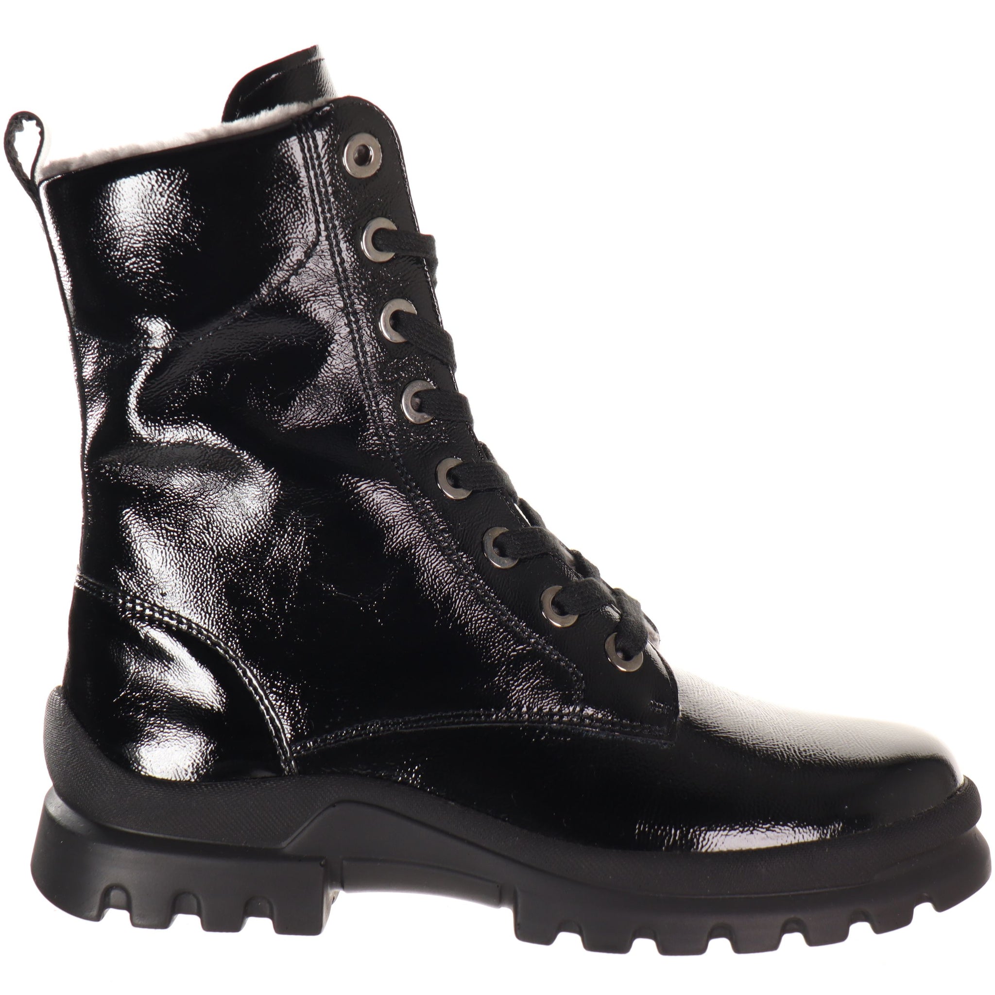 Dames Veterboot Zwart