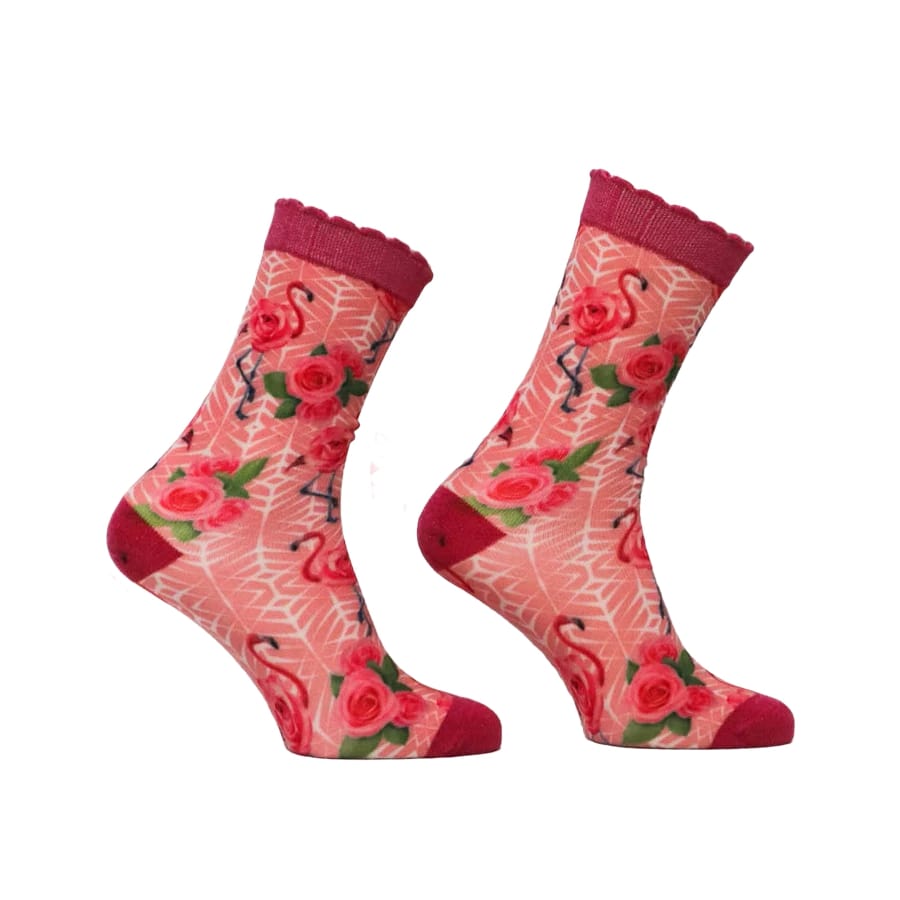 Sock my feet sokken - Flamingo