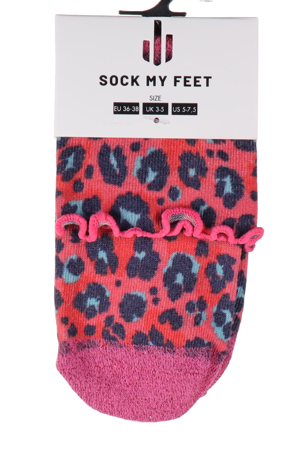 Sock my feet sokken - Leopard Pink